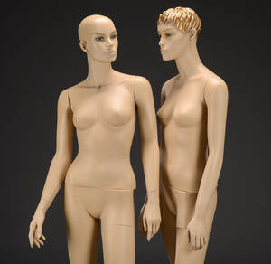 Mannequinner. To Kvinde modeller 2