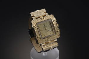 Diamond Master, Oversize armbåndsur med diamanter