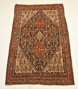 Persisk Ghashghai tæppe, 230x153 cm.