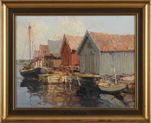 Hugo Öfverström oljemålning