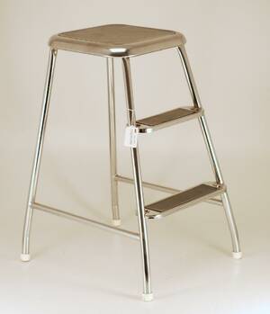 STEGPALL ETIKETTMÄRKT AWAB 1960-TAL HÖ 60 CM