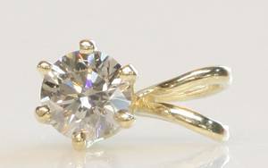 Brillantvedhæng, ca. 0.30 ct.
