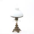 BORDSFOROGENLAMPA, 1800-tal, oljehus med slipad dekor,