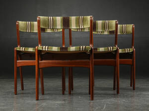 Fire stole af teaktræ, dansk møbelproducent 4