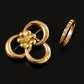 Brosch och ring guld
