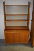 Bokhylla teak bredd 95 cm