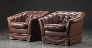 Par lænestole, læder, dansk møbelproducent 8