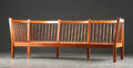 Andreas Hansen. Tre- pers. tremmesofa, eg 