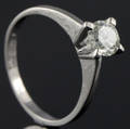 Solitaire ring ca. 0.63 ct.