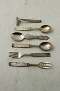 Barnbestick, 6 del. silver