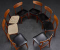 Dansk møbelproducent. 8 stole af teak 8