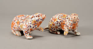 Kinesiske porcelænsfigurer af kaniner 2