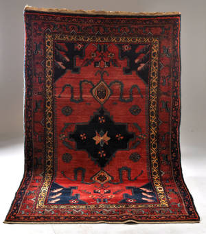 Semi-antik nomadmatta, 215 x 135 cm