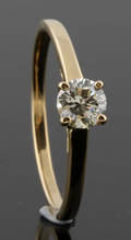 18K Solitaire Diamond ring approx. 0.33ct