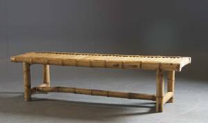 Bänk i bambu