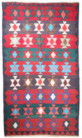 Persisk Kermanshah nomade-kelim, 260x147 cm.