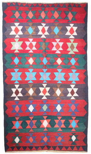 Persisk Kermanshah nomade-kelim, 260x147 cm.