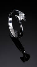 Brillantring - ca. 0.18 ct.