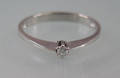 Solitairering - Ca. 0.03 ct.
