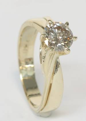 Solitairering, ca. 1.05 ct.