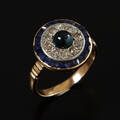 Ring 14 k guld diamanter