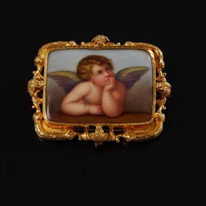 Brosch 18 k guld