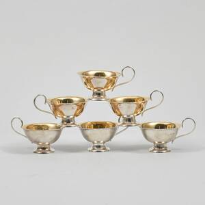 Punschkoppar, 6 st. silver