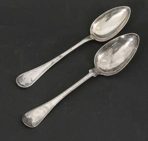Matskedar i silver 2st, 181900-tal