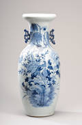 Stor kinesisk vase af porcelæn