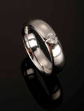 Georg Jensen. Brillantring - ca. 0.10 ct.