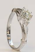 Diamantring, ca. 0.80 ct.