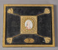 Dokumentmappeskrin med bronze  læder, 1800-tallet
