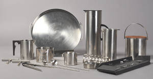 Stelton - Arne Jacobsen Cylinda Line bakke, kande, smørnøb m.m. i rustfrit stål. 20