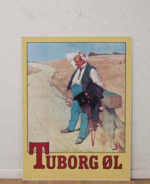 Tuborg reklameskilt, Den tørstige mand