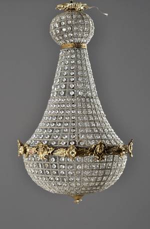 Ljuskrona med glasprismor, 1900-talets andra hälft