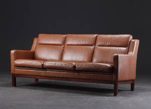 Stouby. 3-pers. sofa, læder
