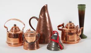 Metaller 6 delar, bl.a. 1800-tal