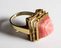 Ring, 585- Gelbgold, Rhodochrosit, Ringgröße 54,5