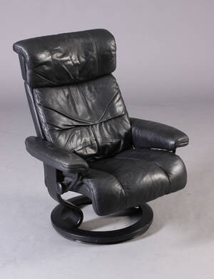 Stressless. Lænestol, sort skind