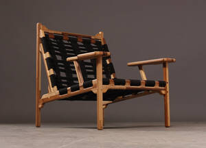 Godsk-Snedkeri Lounge chair lænestol med armlæn samt flet, model MG11