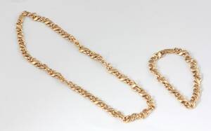 Halskæde og armbånd af guld 2