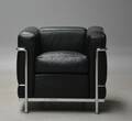 Le Corbusier. LC lænestol, sort læder 