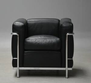 Le Corbusier. LC lænestol, sort læder 