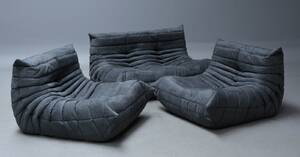 Michel Ducaroy. Lounge sofasæt, model Togo, gråt stof 3