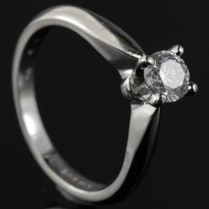 Solitaire ring ca. 0.47 ct.