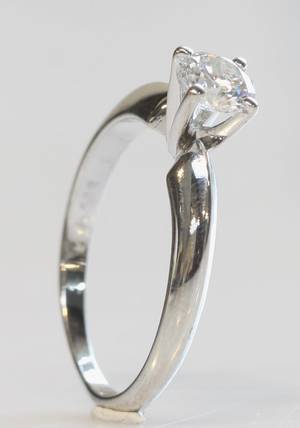 Solitairering, ca. 0.46 ct.