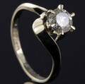 Solitaire ring ca. 0.86 ct.