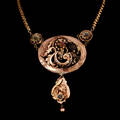 Collier med stenar