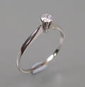 Solitairering Ca. 0.15 ct.