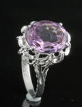 18kt amethyst ring approx. 3.40ct